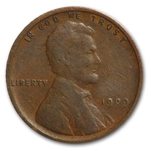 1909 Lincoln Cent Good/VF 1909 Lincoln Cent Good/VF